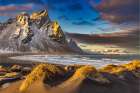 Mt. Vestrahorn with dunes, Iceland Art Print